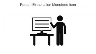Person Explanation Monotone Icon In Powerpoint Pptx Png And Editable Eps Format