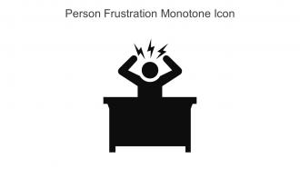 Person Frustration Monotone Icon In Powerpoint Pptx Png And Editable Eps Format