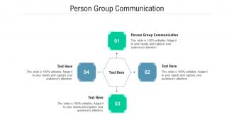 Person group communication ppt powerpoint presentation infographics slide cpb