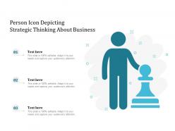 Person icon depicting strategic thinking about business
