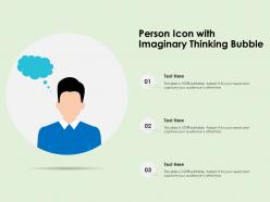 Person icon with imaginary thinking bubble