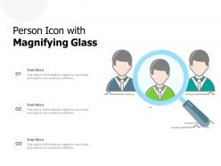 Person icon with magnifying glass
