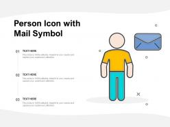 Person icon with mail symbol