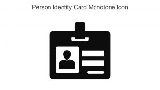 Person Identity Card Monotone Icon In Powerpoint Pptx Png And Editable Eps Format
