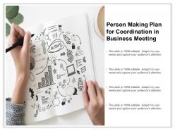 Person Making Plan For Coordination In Business Meeting