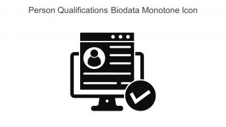 Person Qualifications Biodata Monotone Icon In Powerpoint Pptx Png And Editable Eps Format