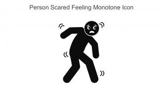 Person Scared Feeling Monotone Icon In Powerpoint Pptx Png And Editable Eps Format