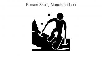 Person Skiing Monotone Icon In Powerpoint Pptx Png And Editable Eps Format