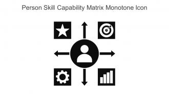 Person Skill Capability Matrix Monotone Icon In Powerpoint Pptx Png And Editable Eps Format