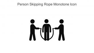 Person Skipping Rope Monotone Icon In Powerpoint Pptx Png And Editable Eps Format