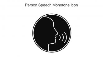 Person Speech Monotone Icon In Powerpoint Pptx Png And Editable Eps Format
