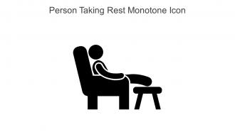 Person Taking Rest Monotone Icon In Powerpoint Pptx Png And Editable Eps Format