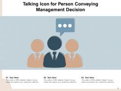 Person Talking Icon Communication Resolution Platform Business Management