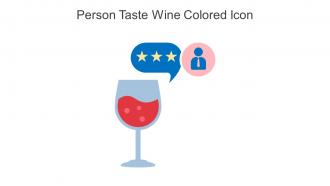 Person Taste Wine Colored Icon In Powerpoint Pptx Png And Editable Eps Format