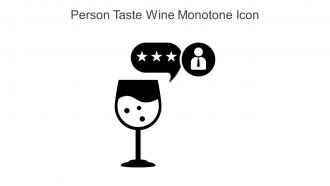 Person Taste Wine Monotone Icon In Powerpoint Pptx Png And Editable Eps Format