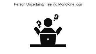 Person Uncertainty Feeling Monotone Icon In Powerpoint Pptx Png And Editable Eps Format