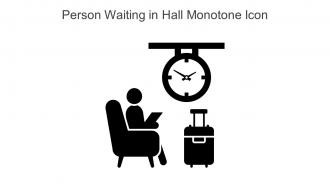 Person Waiting In Hall Monotone Icon In Powerpoint Pptx Png And Editable Eps Format