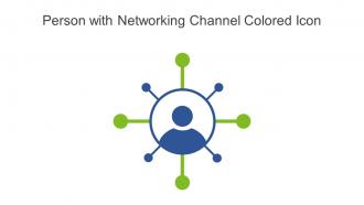 Person With Networking Channel Colored Icon In Powerpoint Pptx Png And Editable Eps Format