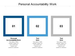 Personal accountability work ppt powerpoint presentation ideas clipart cpb