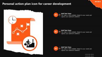 Personal Action Plan Icon For Career Development
