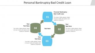 Personal bankruptcy bad credit loan ppt powerpoint presentation pictures cpb