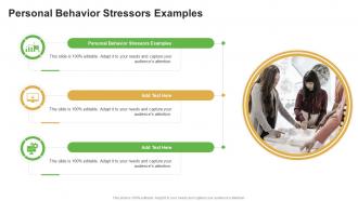 Personal Behavior Stressors Examples In Powerpoint And Google Slides Cpb