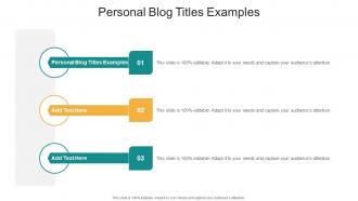 Personal Blog Titles Examples In Powerpoint And Google Slides Cpb