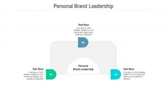 Personal brand leadership ppt powerpoint presentation ideas format ideas cpb