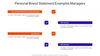 Personal Brand Statement Examples Managers In Powerpoint And Google Slides Cpb