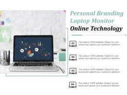 Personal branding laptop monitor online technology