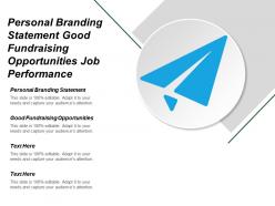 Personal branding statement good fundraising opportunities job performance cpb