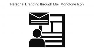 Personal Branding Through Mail Monotone Icon In Powerpoint Pptx Png And Editable Eps Format