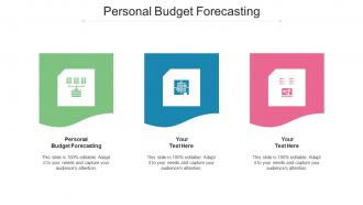 Personal Budget Forecasting Ppt Powerpoint Presentation Layouts Layout Cpb