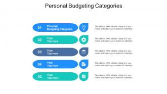 Personal budgeting categories ppt powerpoint presentation infographics shapes cpb