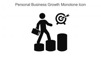 Personal Business Growth Monotone Icon In Powerpoint Pptx Png And Editable Eps Format