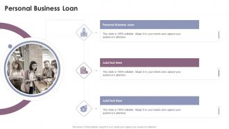 Personal Business Loan In Powerpoint And Google Slides Cpb