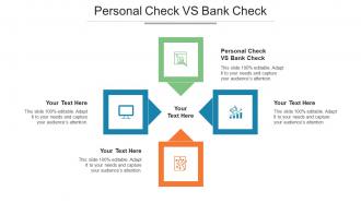 Personal Check Vs Bank Check Ppt Powerpoint Presentation Layouts Background Cpb