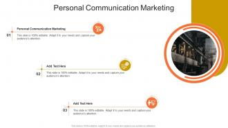 Personal Communication Marketing In Powerpoint And Google Slides Cpb