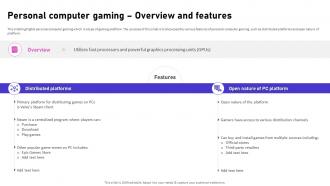 Personal Computer Gaming Overview And Features Video Game Emerging Trends