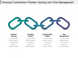 Personal contribution problem solving and time management