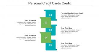 Personal credit cards credit ppt powerpoint presentation summary icon cpb
