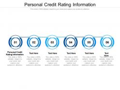 Personal credit rating information ppt powerpoint presentation summary infographics cpb