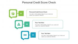 Personal Credit Score Check Ppt Powerpoint Presentation Show Design Ideas Cpb