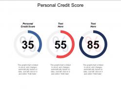 Personal credit score ppt powerpoint presentation icon example cpb