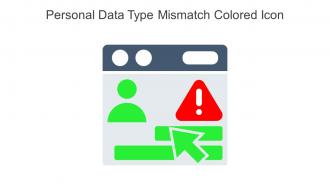 Personal Data Type Mismatch Colored Icon In Powerpoint Pptx Png And Editable Eps Format