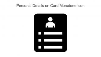 Personal Details On Card Monotone Icon Powerpoint Pptx Png And Editable Eps Format