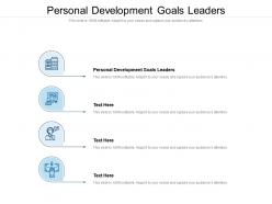 Personal development goals leaders ppt powerpoint presentation visual aids example 2015 cpb