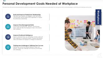 Personal development goals needed at workplace employee professional growth ppt pictures