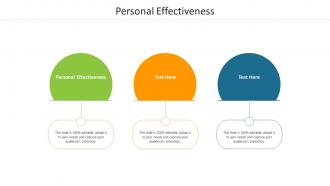 Personal effectiveness ppt powerpoint presentation slides show cpb