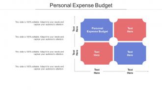 Personal expense budget ppt powerpoint presentation gallery mockup cpb
